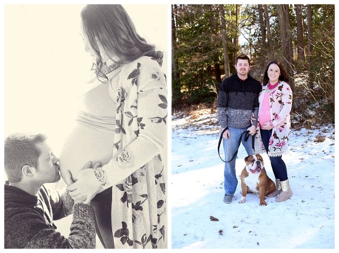 Maternity session with dog 