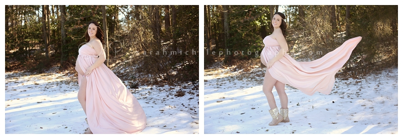 couture maternity gown session