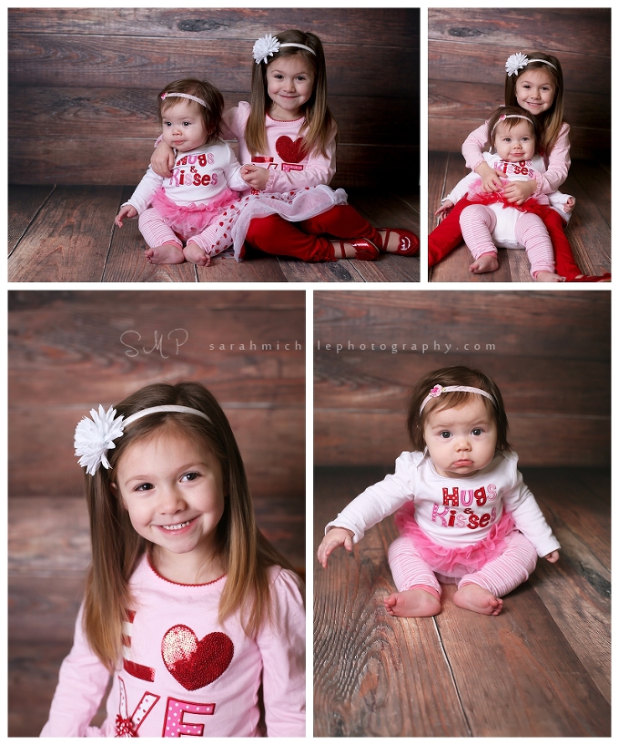 sisters in valentines day outfits valentines day mini session 