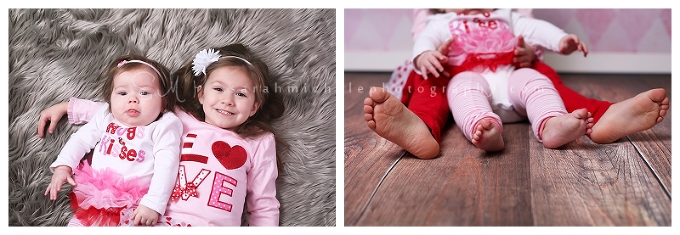 sisters portraits on flokati maryland childrens photographer 