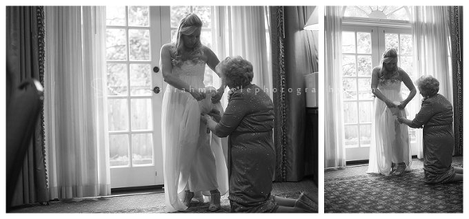 Mother of bride with bride 