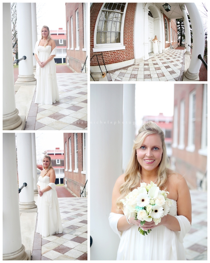 Bridal portrait downtown Annapolis 