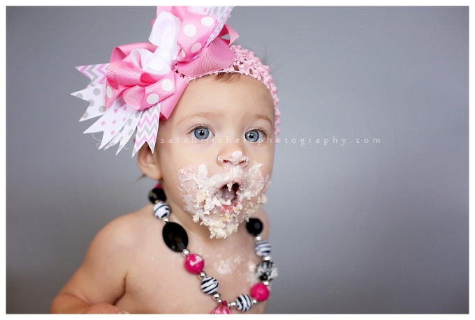 maryland family Photographer, close up portrait after cake smash 