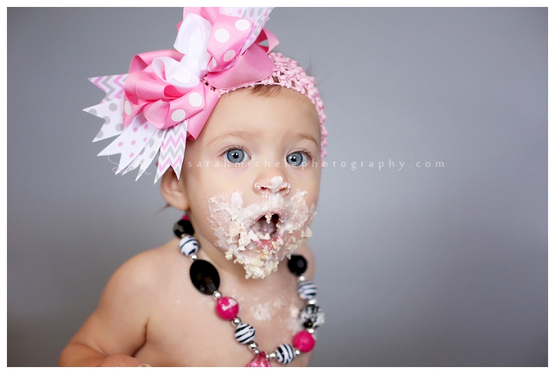 maryland family Photographer, close up portrait after cake smash