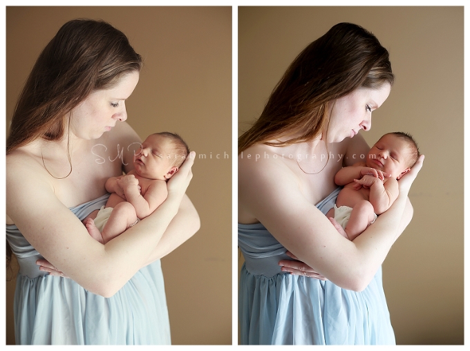 mama and new baby portraits 