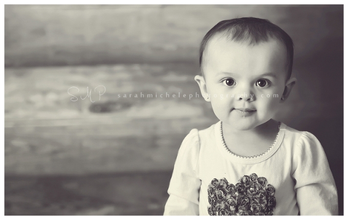 black and white 12 month session