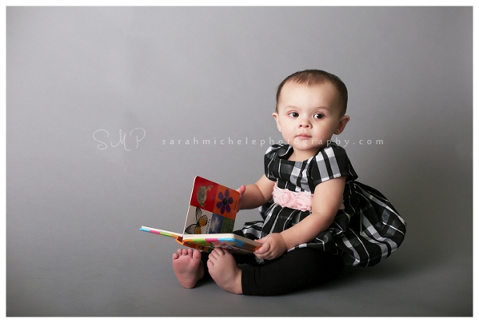 portrait session with books 