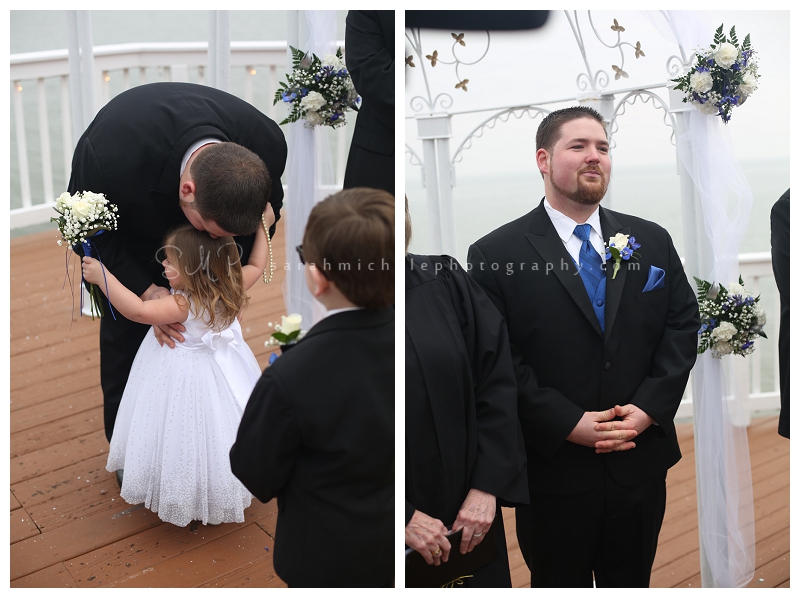 Maryland wedding photographer grooms sees bride for first time