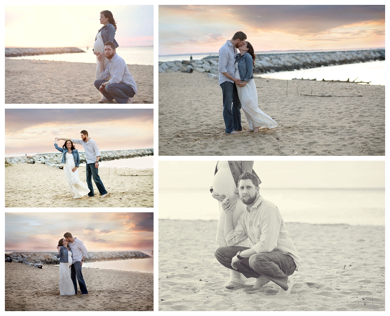 Maryland Maternity Photographer matapeak beach portraits