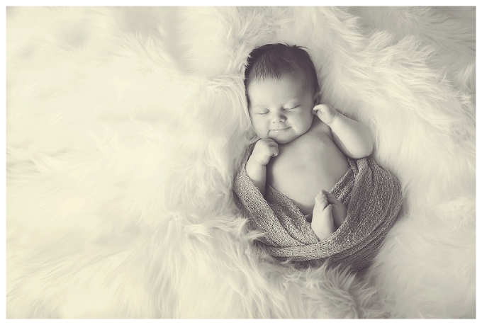 Annapolis Newborn Photographer baby girl black and white image 