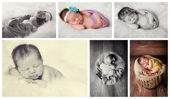 Annapolis Newborn Photographer baby girl newborn portraits featuring handmade headbands 