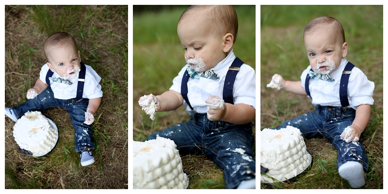 pasadena maryland family photographer mustache cake 