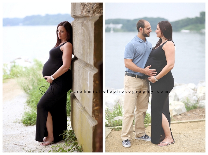 Annapolis Newborn Photographer | Maternity portraits Black Maxi Dress