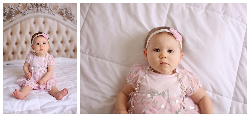 Annapolis Newborn Photographer featuring Victorian bed
