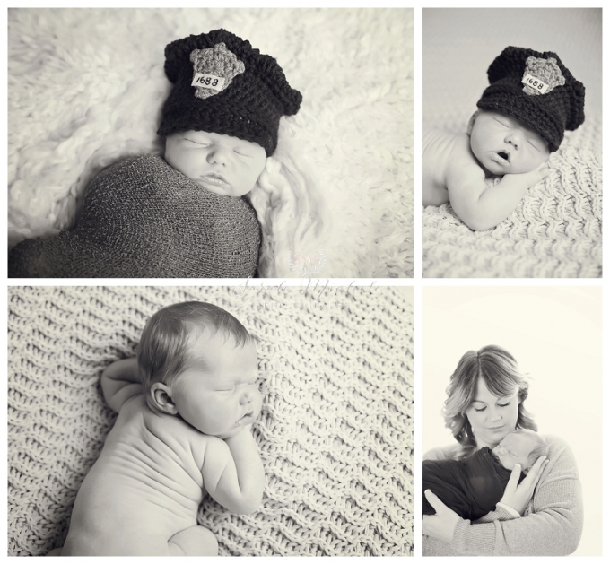 Annapolis Newborn Photographer baby boy in black and white 