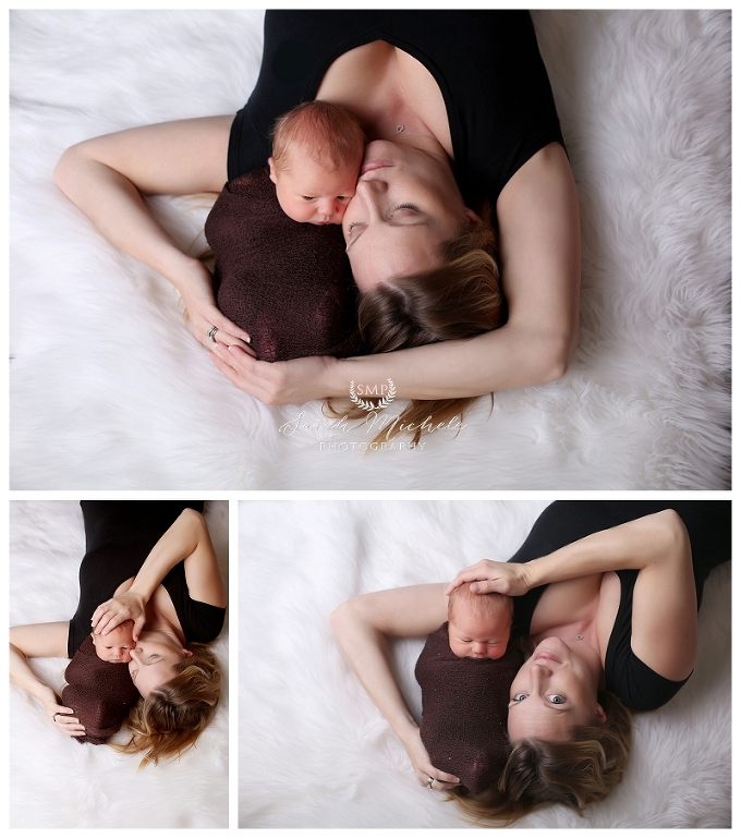 Annapolis Newborn Photographer with mom portraits