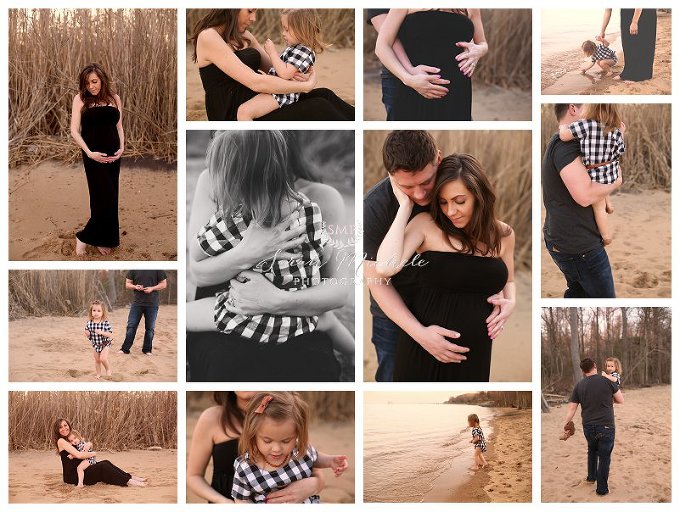 Annapolis Family Photographer Beach Maternity at sunset 