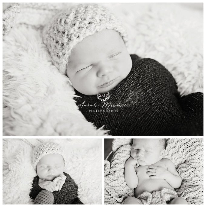 Annapolis Newborn Photographer black and white baby boy 