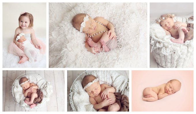 Annapolis newborn Photographer baby girl in neutrals