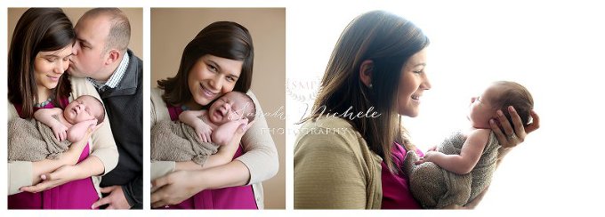 Annapolis Newborn Photographer baby boy with mom 