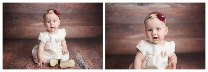 Annapolis family Photographer 6 month session gold dress