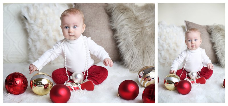 Annapolis Family Photographer Christmas 6 month