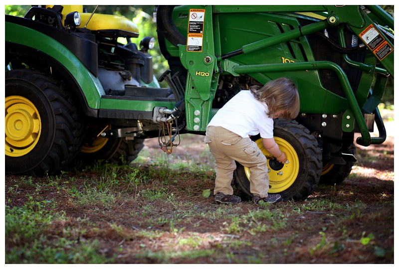 Annapolis Family Photographer tractor birthday session