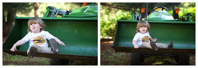 Annapolis Family Photographer tractor birthday session