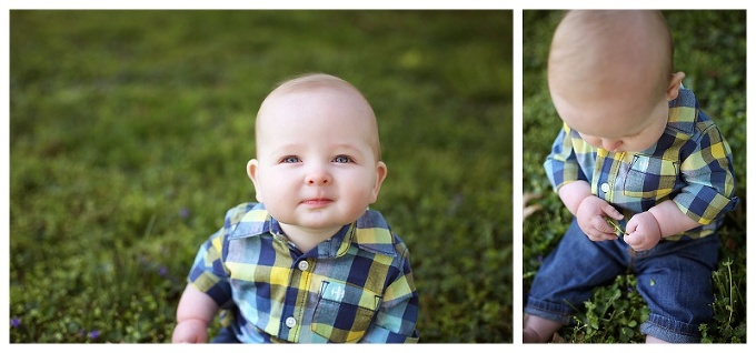 Baltimore Family Photographer 6 month photo shoot 