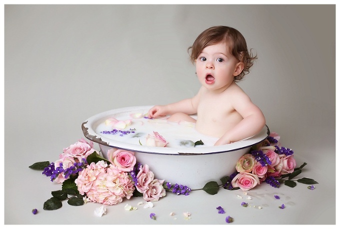 Milk Bath Baltimore Family Photographer 