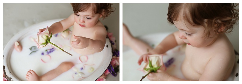 Milk Bath Baltimore Family Photographer