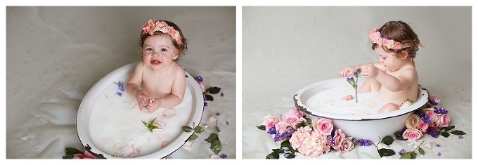 Milk Bath Baltimore Family Photographer 