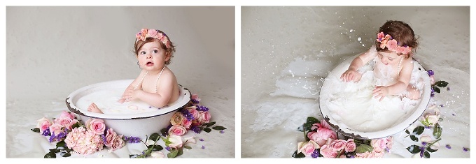 Milk Bath Baltimore Family Photographer 