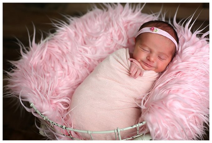 Baltimore Newborn Photographer pink baby 