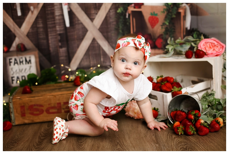 Baltimore family photographer Strawberry photos