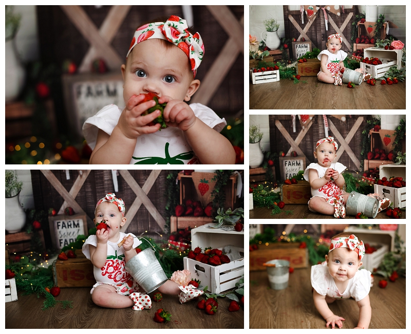 Baltimore family photographer Strawberry photos