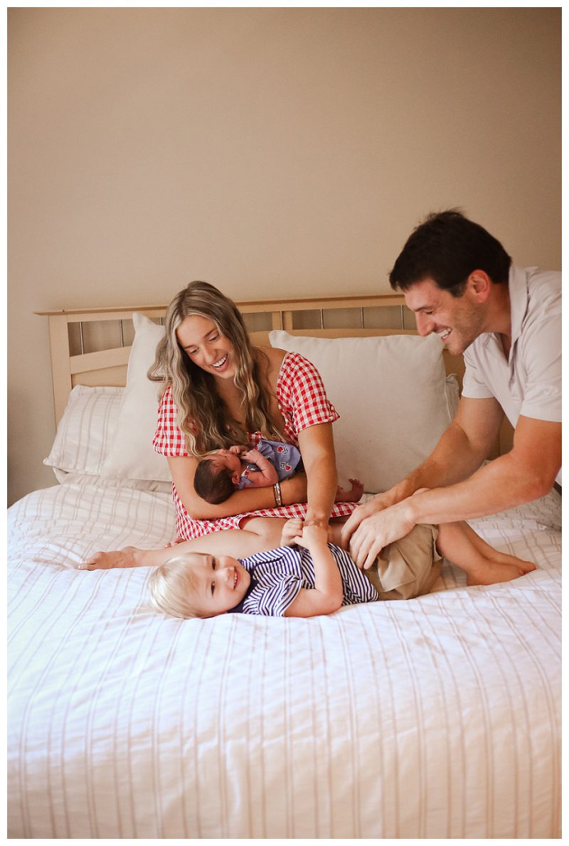 Maryland Lifestyle Newborn Photographer In home session 