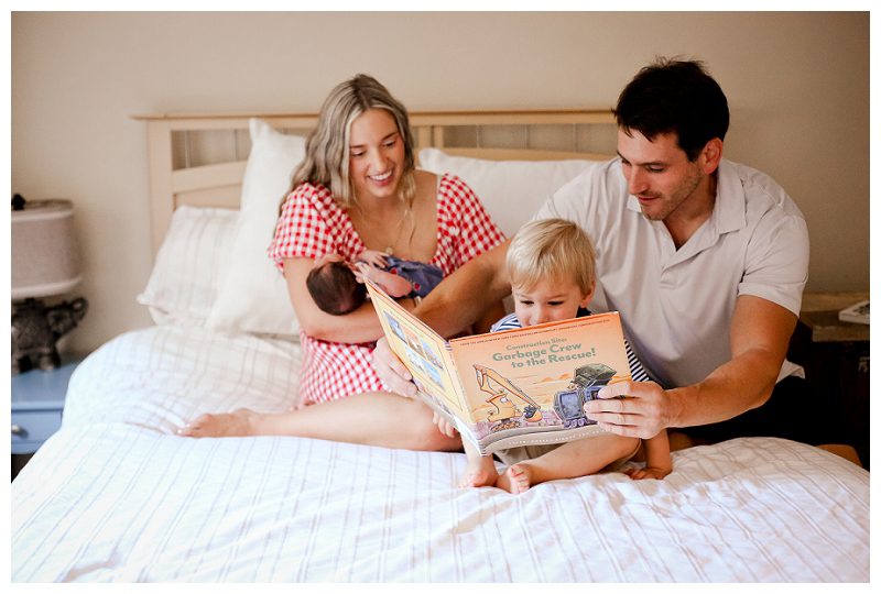 Maryland Lifestyle Newborn Photographer In home session 