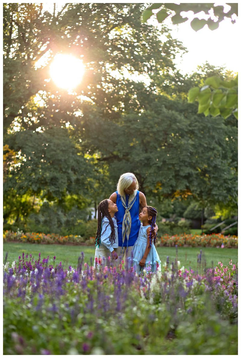 Baltimore Family Photographer flowering gardens