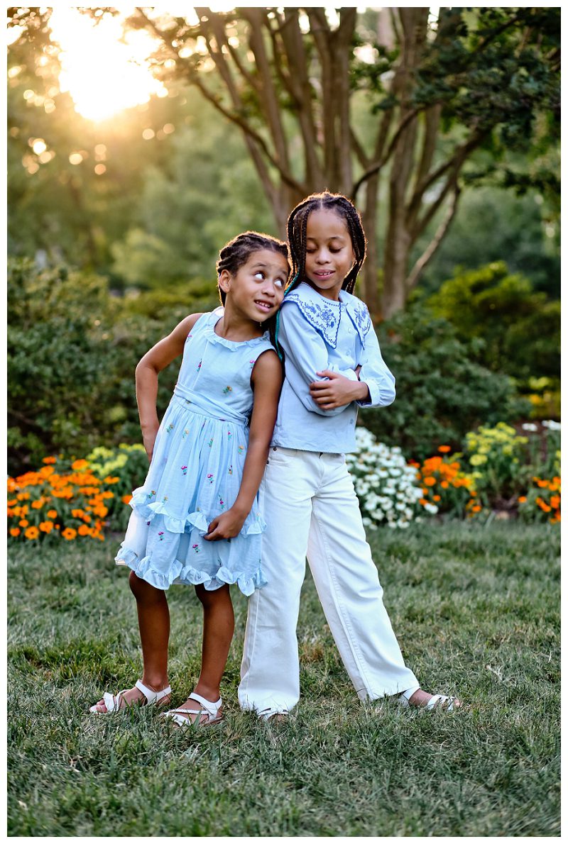Baltimore Family Photographer flowering gardens