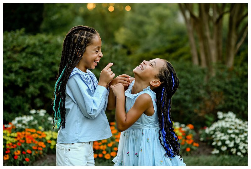 Baltimore Family Photographer flowering gardens
