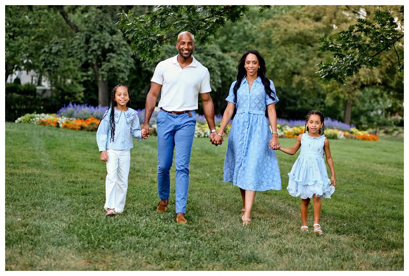 Baltimore Family Photographer flowering gardens
